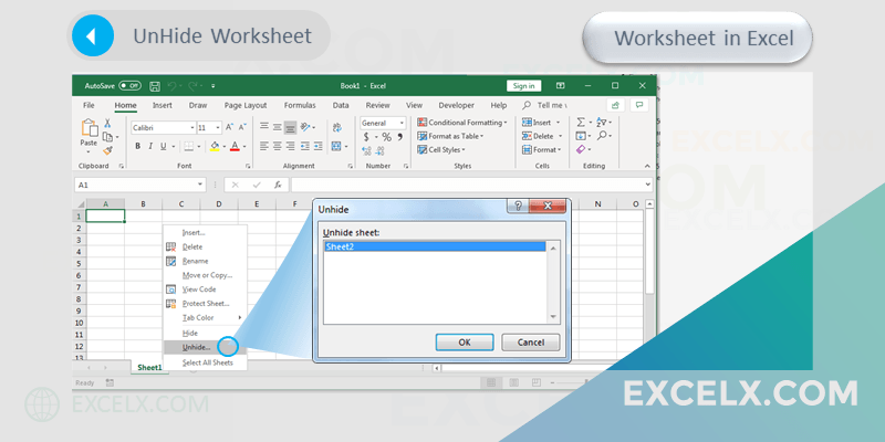 Unhide Worksheet