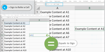 excel formula to display value from another cell
