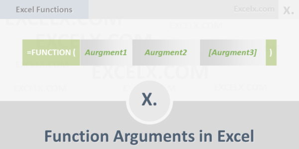 how to view function arguments in excel