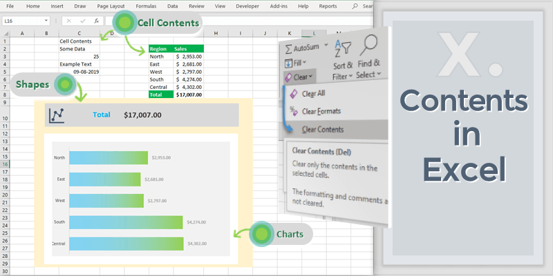 Contents in Excel