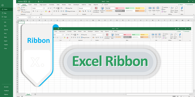 ms excel ribbon