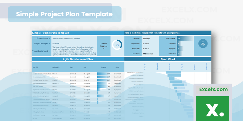 ms excel project plan template