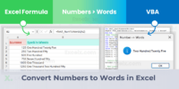 Convert Number to Words in Excel - Excel