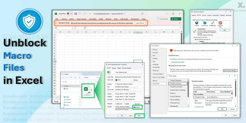 Unblock Excel Macro Files