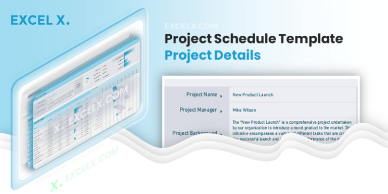 Project Schedule Template Excel (Free Download Included!) - Excel