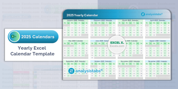 2025 Calendar Excel Templates (Free Download) Excelx com 2025 Calendar Excel Templates (Free Download) Excelx com