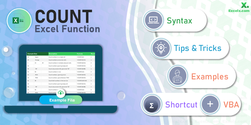 Excel COUNT Function: Mastering the Counting Cells and Ranges - Excel