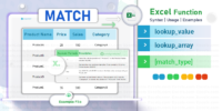 Excel MATCH Function Explained: Advanced Lookups, Data Validation, and ...