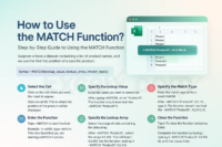 Excel MATCH Function Explained: Advanced Lookups, Data Validation, and ...