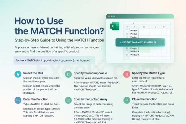 Excel MATCH Function Explained: Advanced Lookups, Data Validation, and ...
