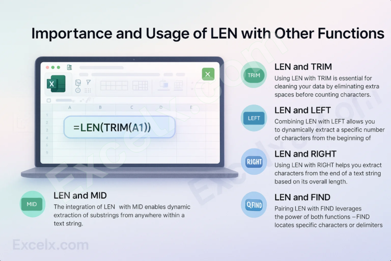 Using LEN And TRIM, LEFT, RIGHT, MID, FIND & SUBSTITUTE Functions ...