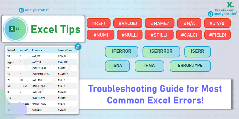 Top 10 Excel Errors and How to Fix Them: Ultimate Excel Troubleshooting ...