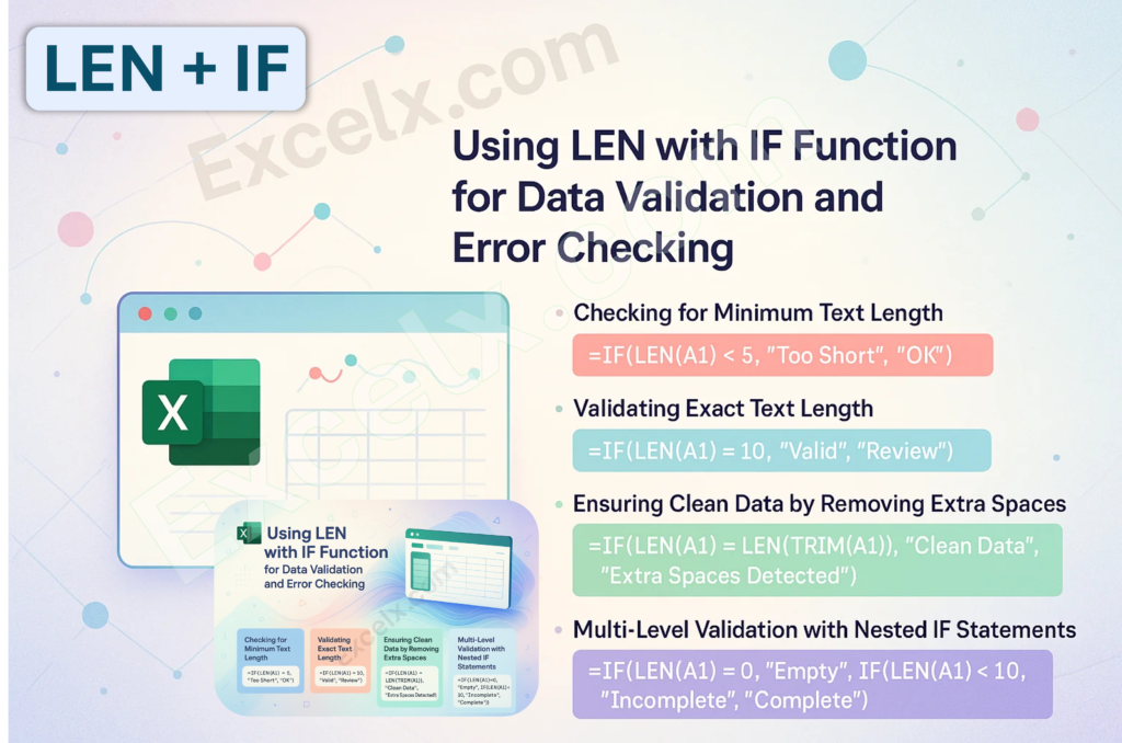Using LEN with IF Function in Excel