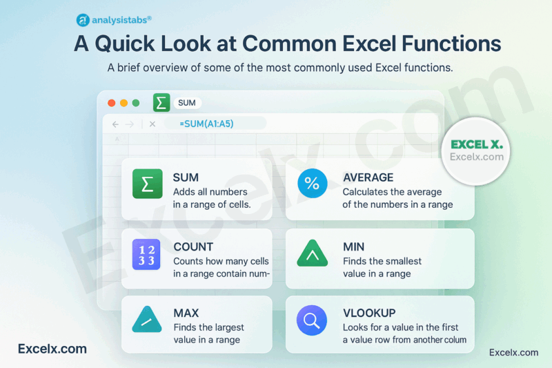 Common Excel Functions