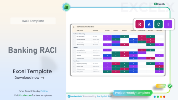 Accounting Raci Matrix RACI Matrix Template Excel — Free Download 2026 | 52 Templates | Excelx.com